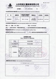 检测仪器报告证书：钢卷尺长度坚定报告